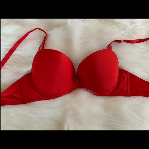 Mamia Other - MaMia Women’s Padded Pushup Underwire Red Bra NWOT Size 34C